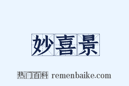 妙喜景是什么意思的图片